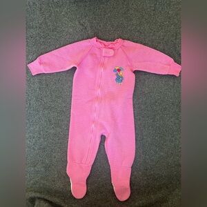 Vintage Paddington Pink Kids One Piece with Elephant Design size 2T